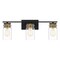 Quoizel Keesey 3-Light Matte Black Vanity Light KEE8624MBK - alternate 1